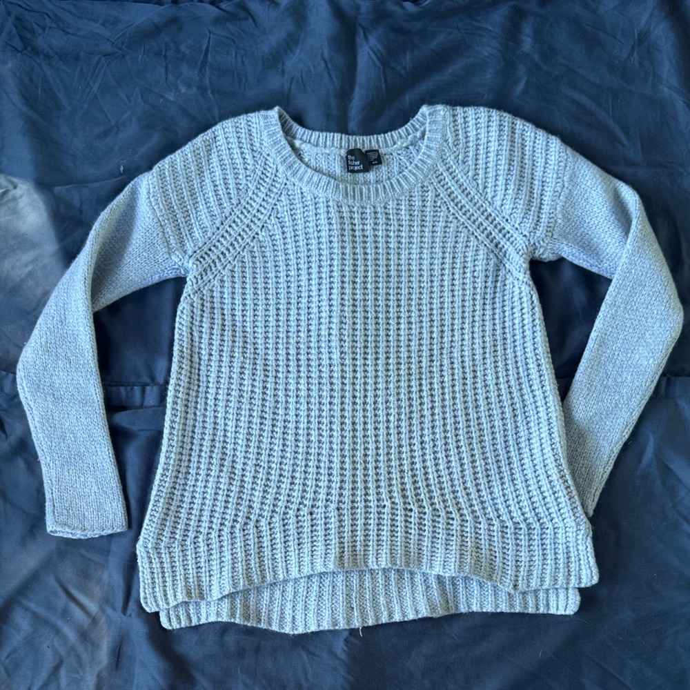 The Fisher Project Merino Wool Gray Sweater
